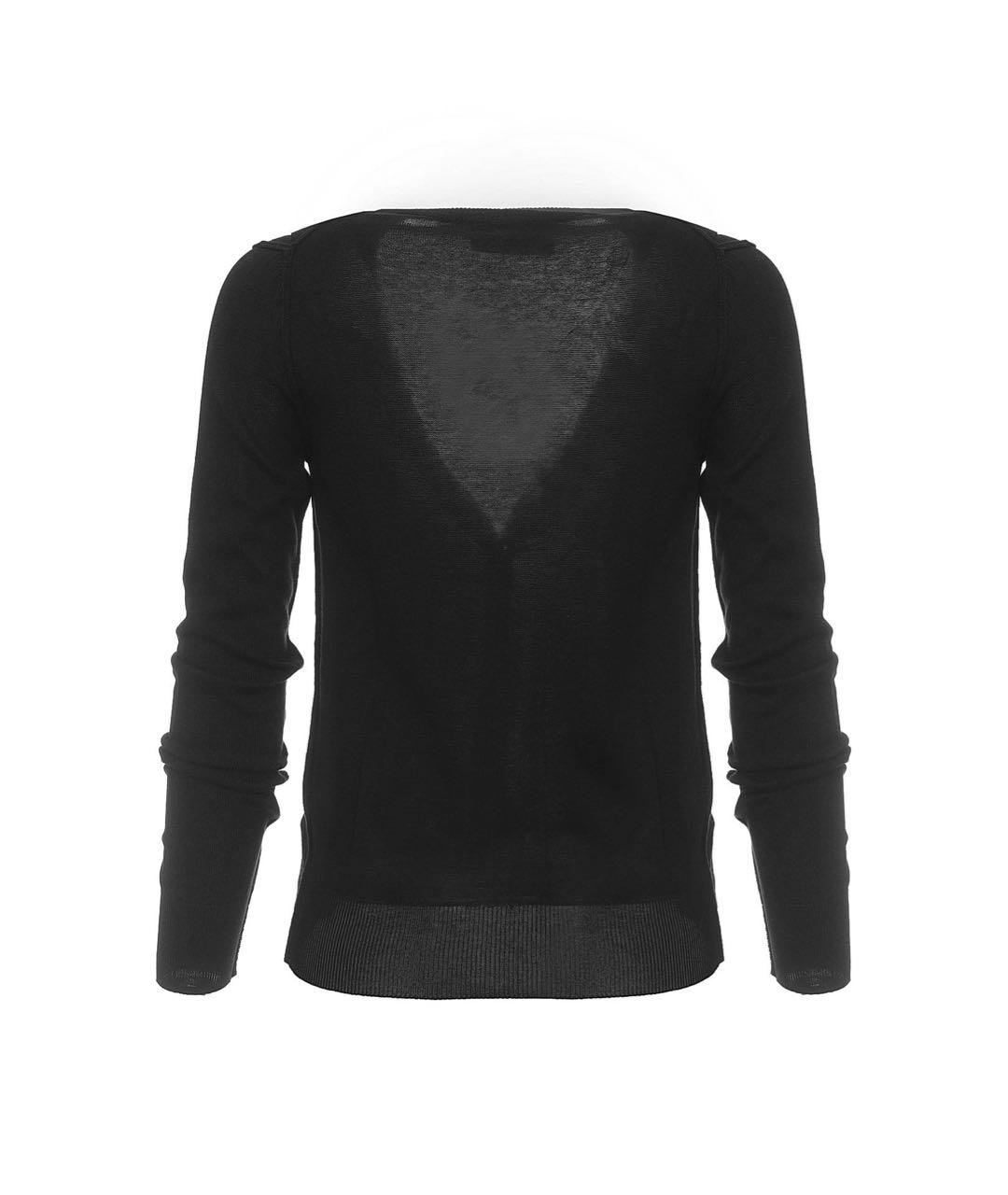 DOLCE&GABBANA Черный хлопковый кардиган, фото 2