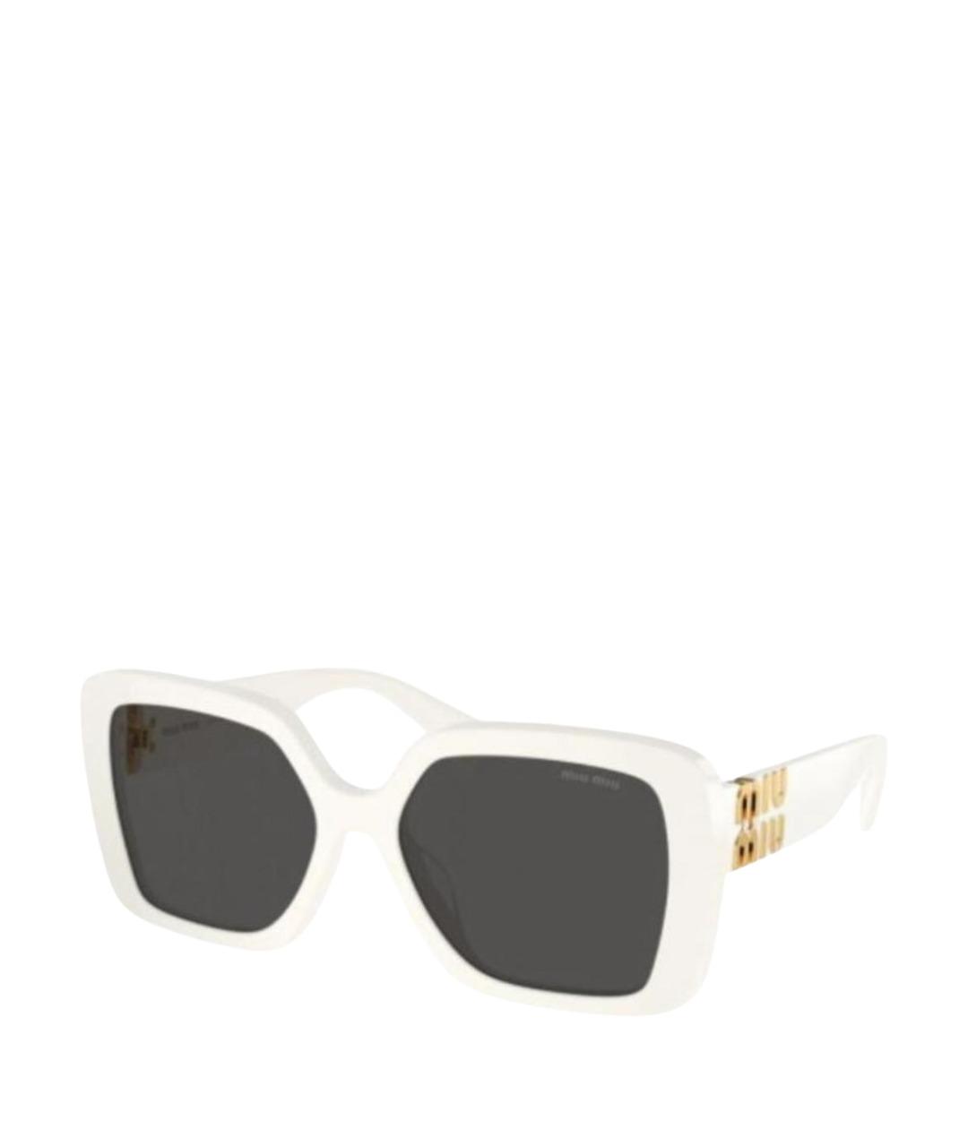 MIU MIU Белые солнцезащитные очки, фото 1