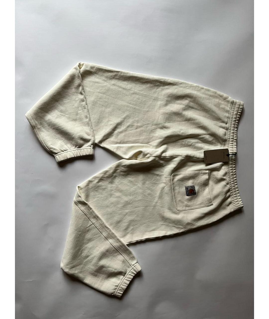 CARHARTT WIP Белые хлопковые повседневные брюки, фото 5