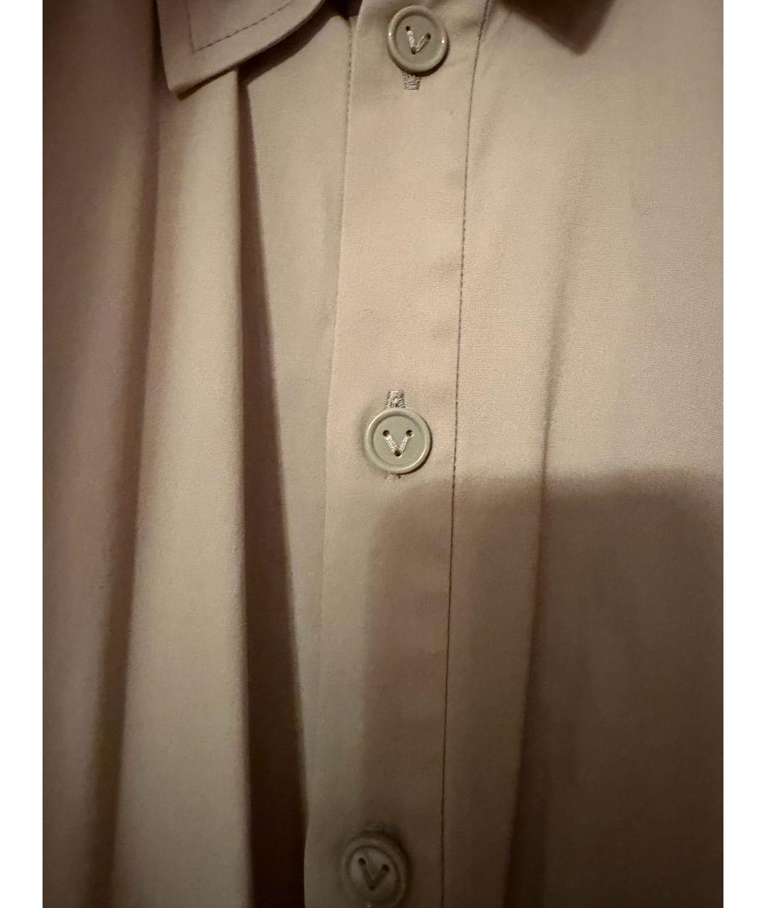 BOTTEGA VENETA Бежевое хлопковое повседневное платье, фото 4