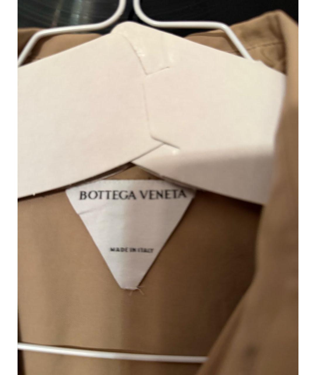 BOTTEGA VENETA Бежевое хлопковое повседневное платье, фото 3
