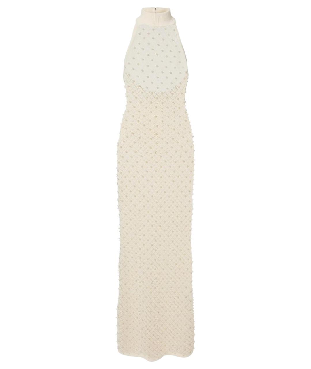 DAVID KOMA Белое вискозное вечернее платье, фото 1