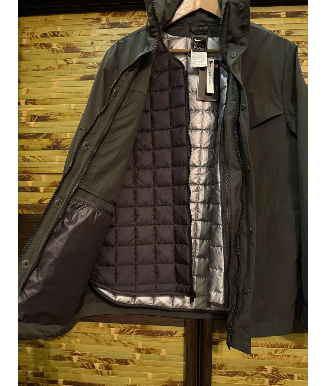 NIKE Черная полиэстеровая куртка, фото 4