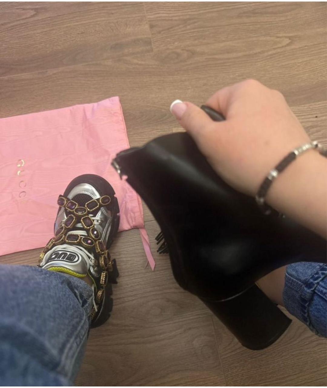 MSGM Черные кожаные ботильоны, фото 4