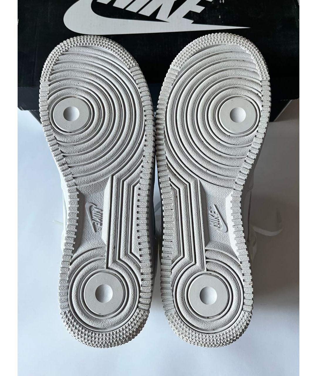 NIKE Белые кожаные низкие кроссовки / кеды, фото 6