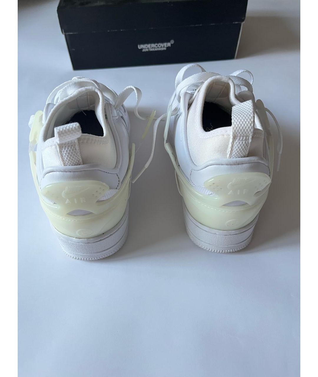 NIKE Белые кожаные низкие кроссовки / кеды, фото 7