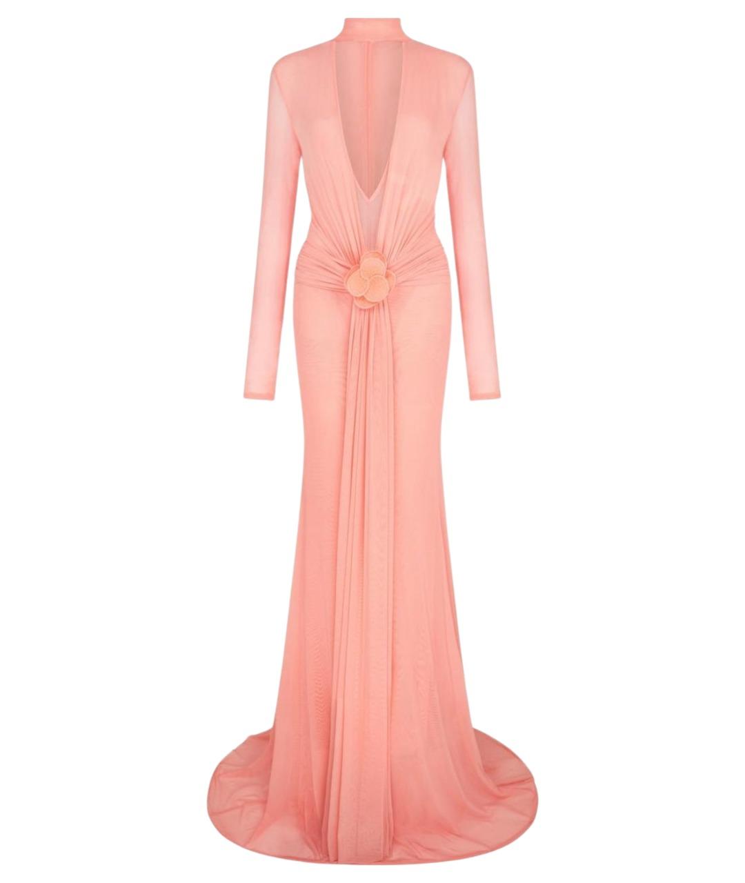 DAVID KOMA Розовое полиэстеровое коктейльное платье, фото 1