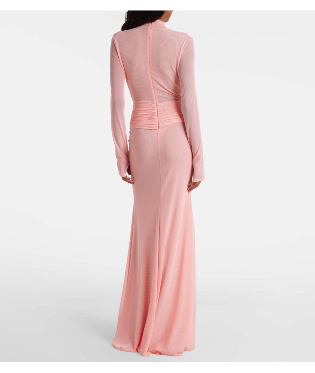 DAVID KOMA Розовое полиэстеровое коктейльное платье, фото 3