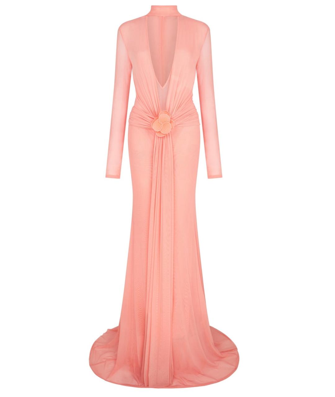 DAVID KOMA Розовое полиэстеровое коктейльное платье, фото 10