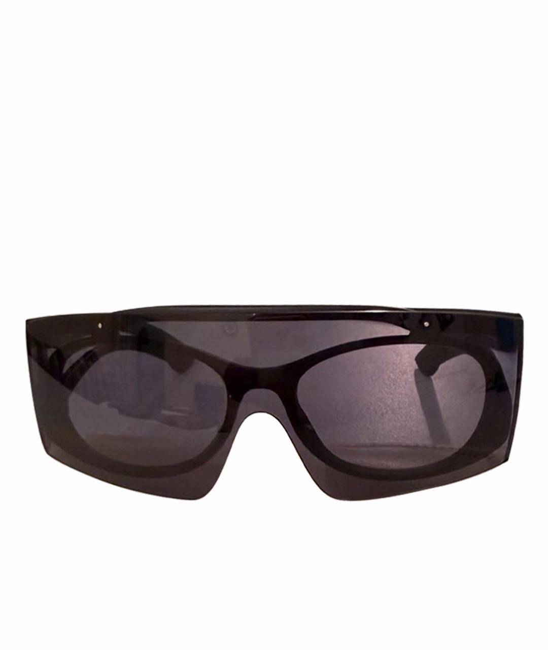 ALEXANDER MCQUEEN Черные пластиковые солнцезащитные очки, фото 1