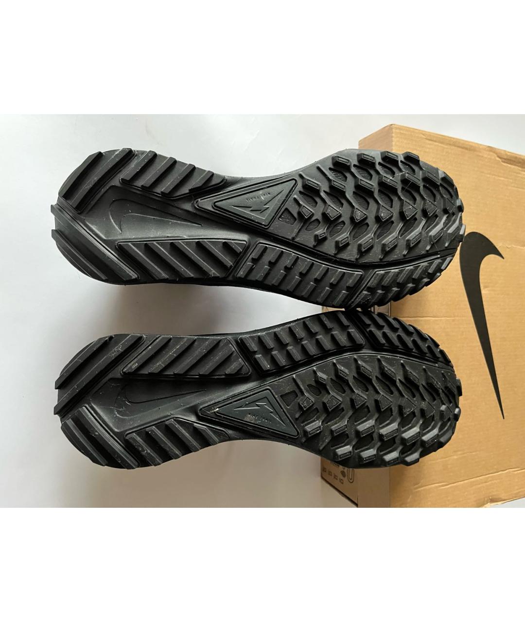 NIKE Черные синтетические низкие кроссовки / кеды, фото 5