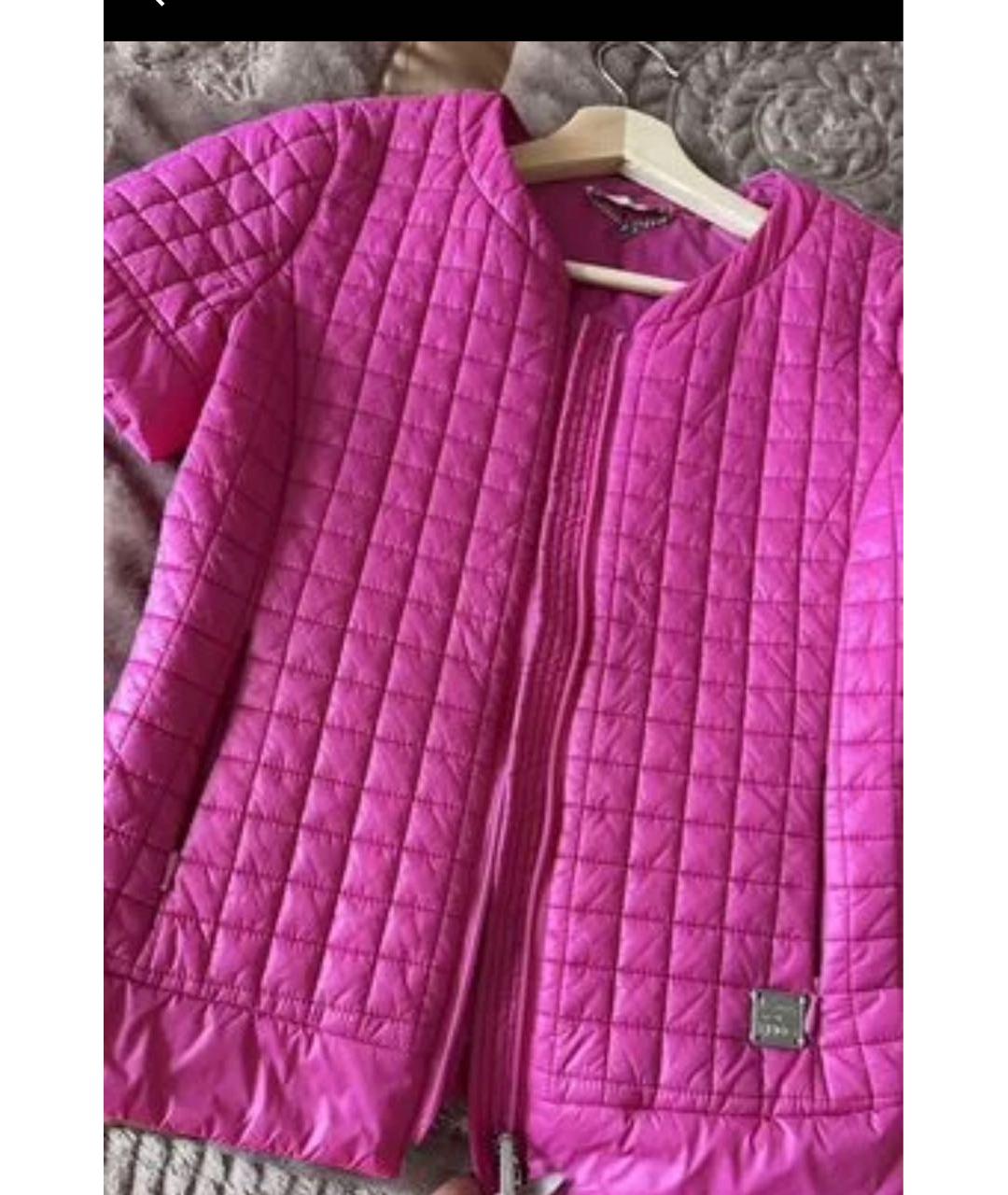 LIU JO Розовая полиэстеровая куртка, фото 6