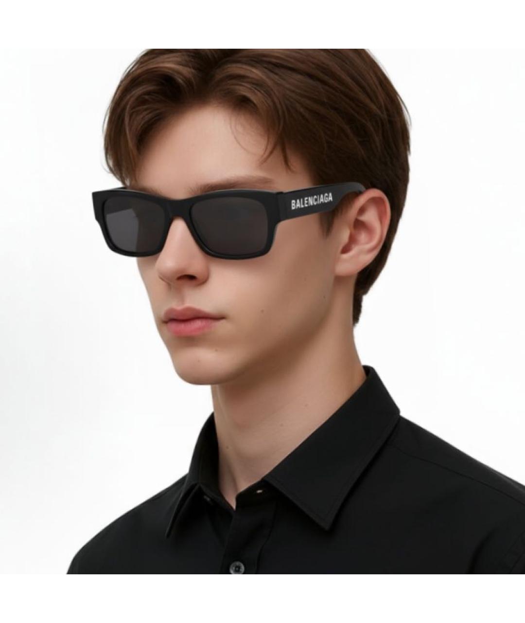 BALENCIAGA Черные солнцезащитные очки, фото 3