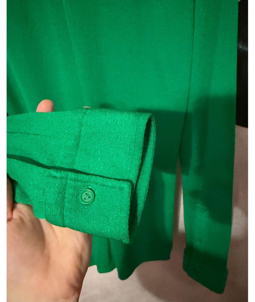 BOTTEGA VENETA Зеленая вискозная блузы, фото 4