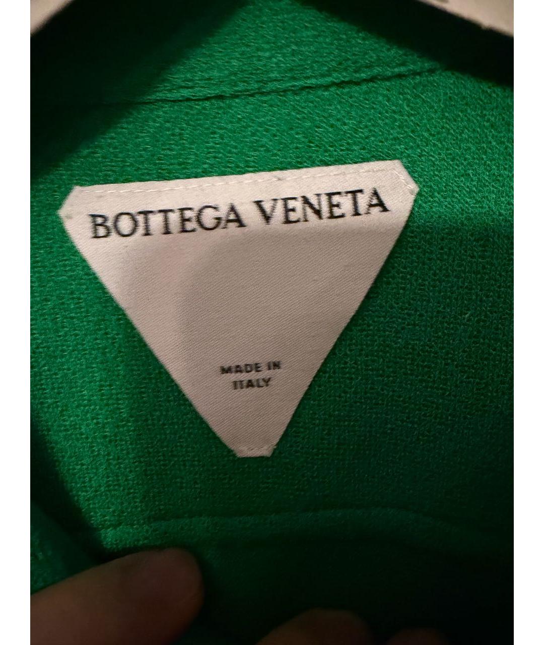 BOTTEGA VENETA Зеленая вискозная блузы, фото 3