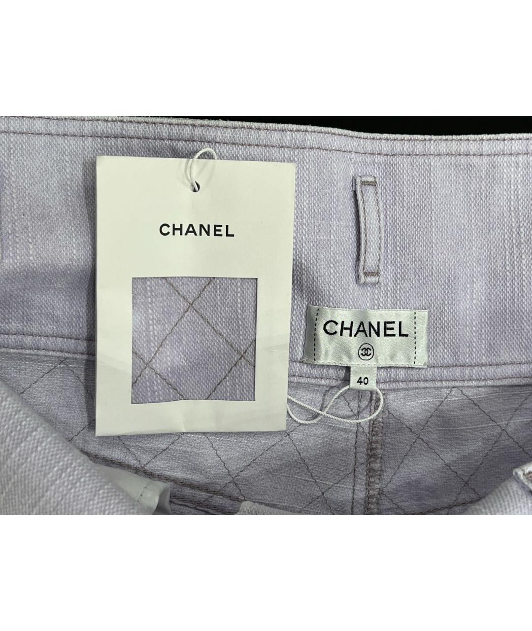 CHANEL Хлопковые прямые джинсы, фото 5