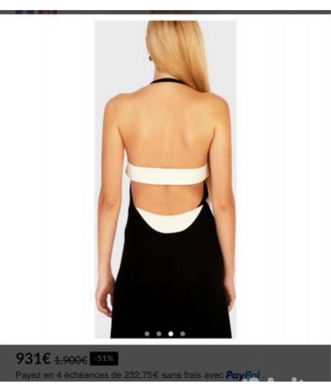 BALENCIAGA Черное шелковое коктейльное платье, фото 5