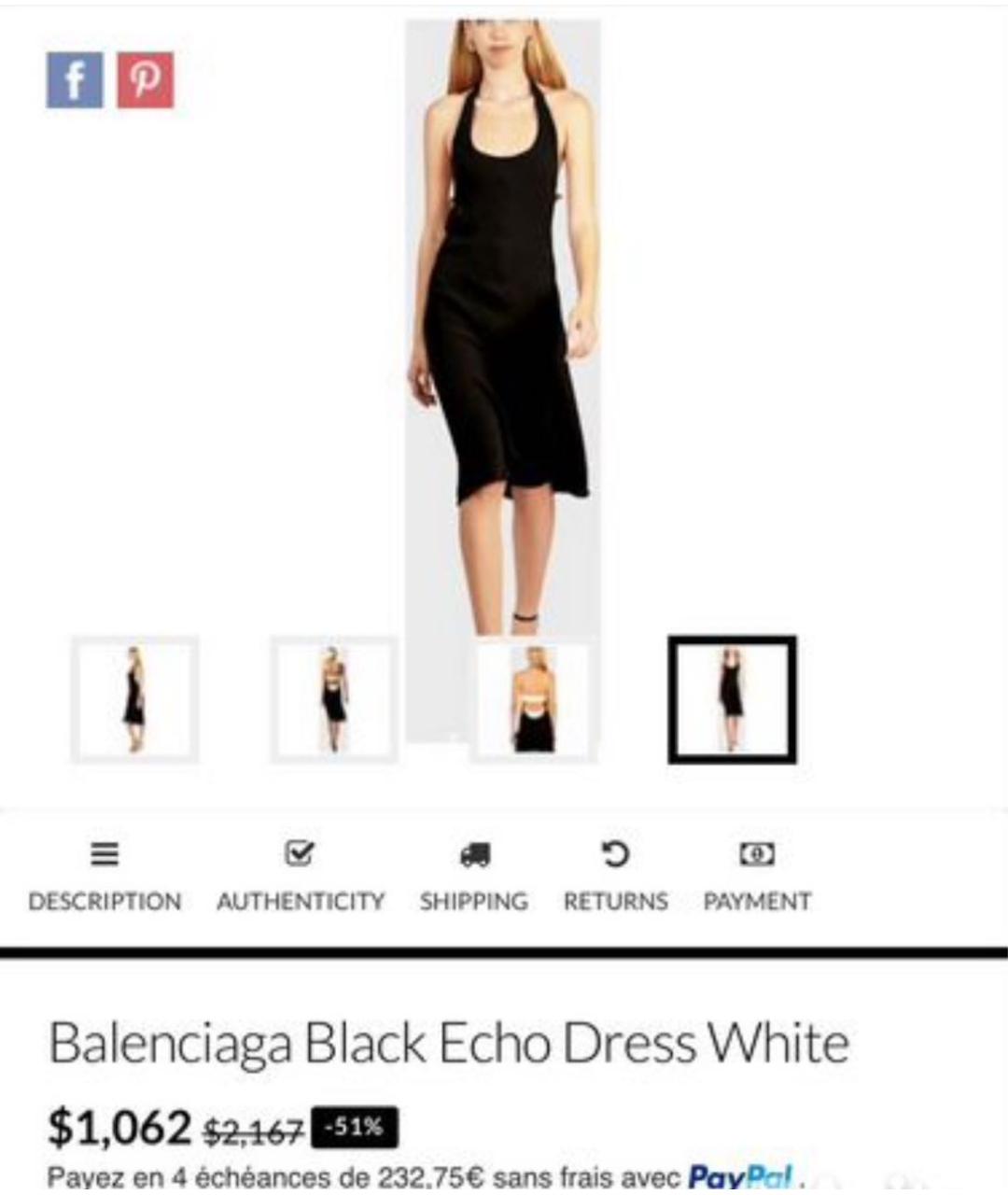 BALENCIAGA Черное шелковое коктейльное платье, фото 8