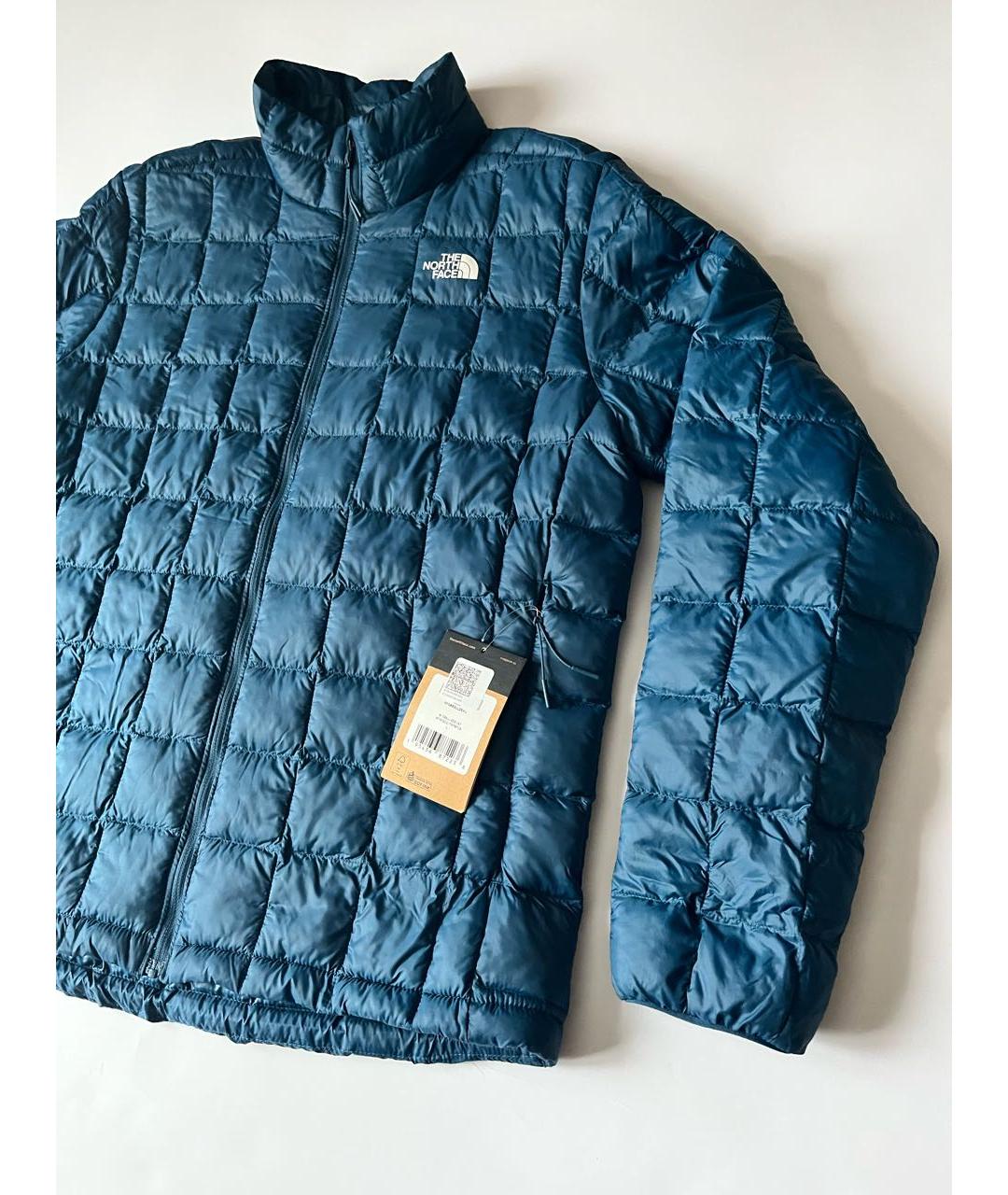 THE NORTH FACE Синий синтетический пуховик, фото 3