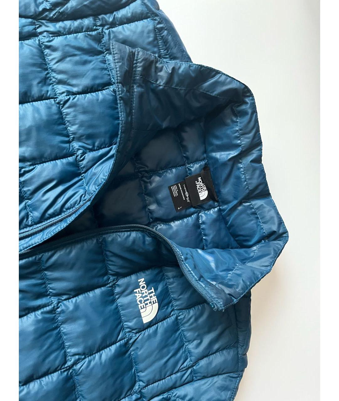 THE NORTH FACE Синий синтетический пуховик, фото 6