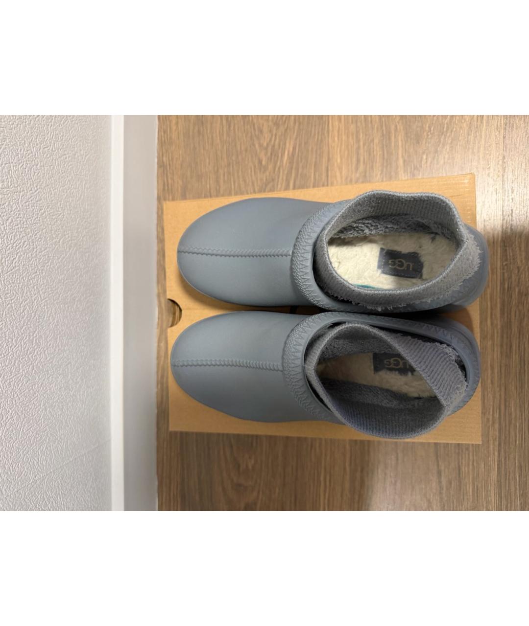 UGG AUSTRALIA Серые резиновые полусапоги, фото 4