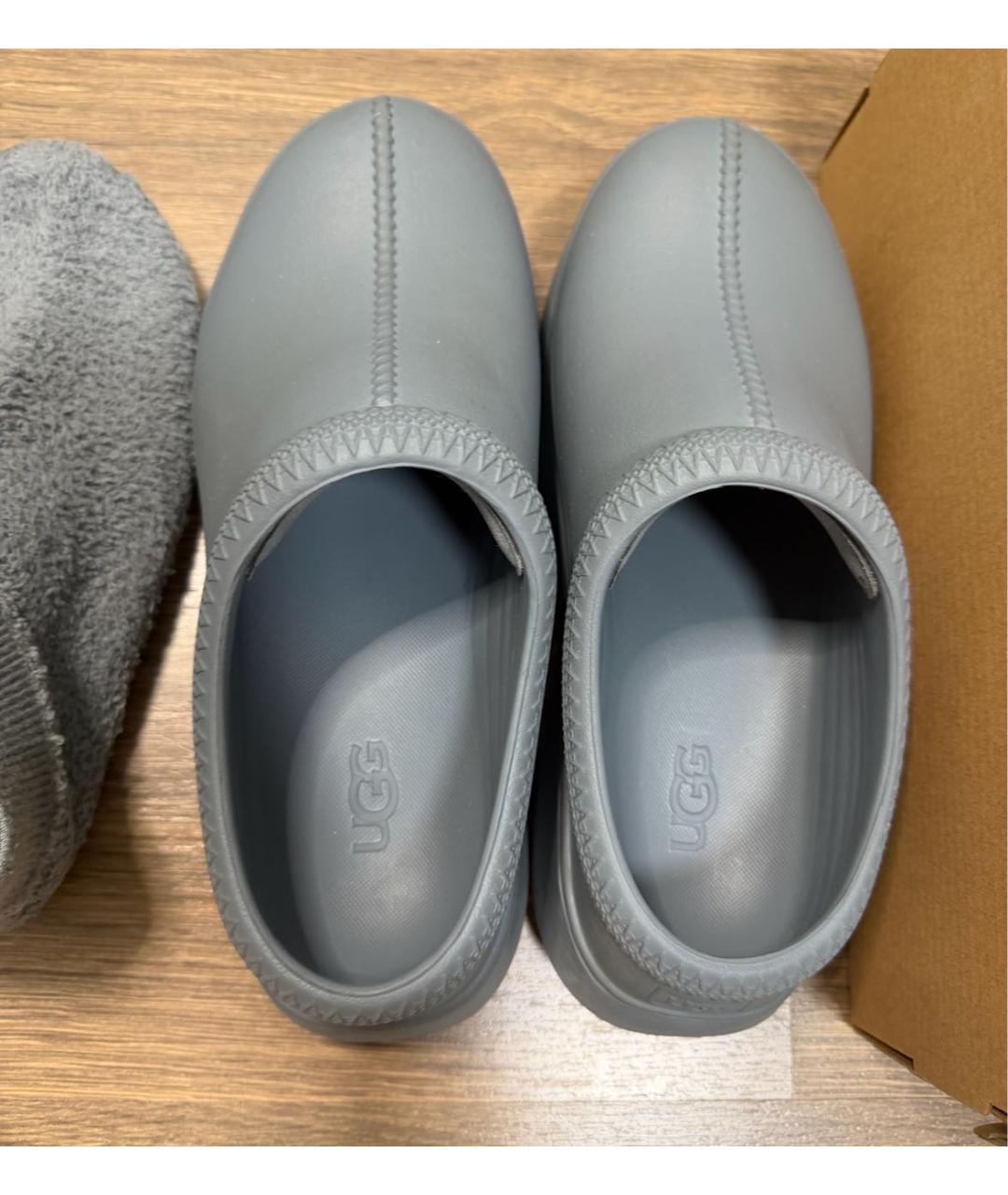UGG AUSTRALIA Серые резиновые полусапоги, фото 3
