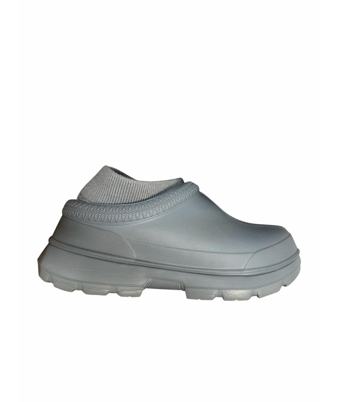 UGG AUSTRALIA Серые резиновые полусапоги, фото 1