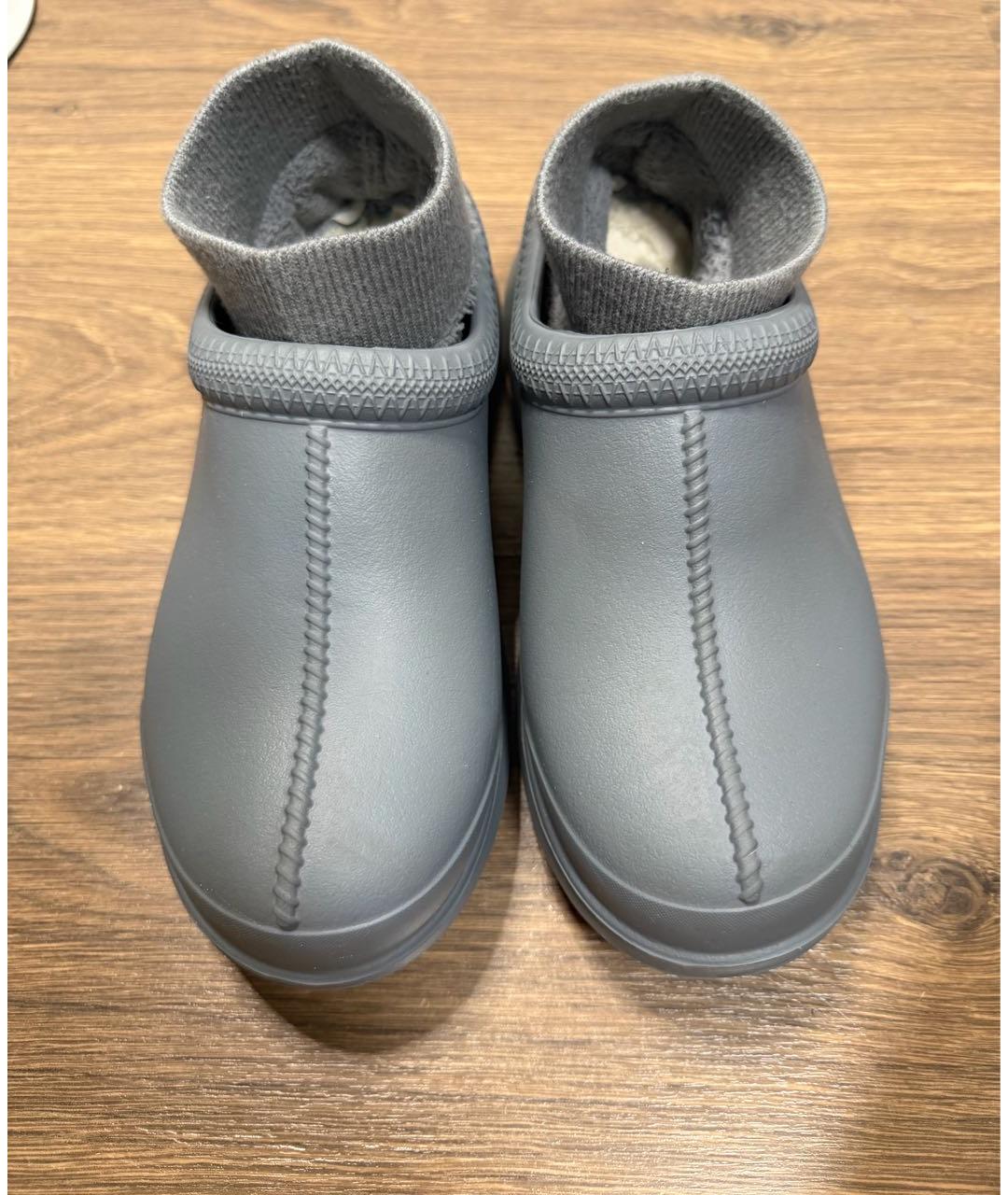 UGG AUSTRALIA Серые резиновые полусапоги, фото 2