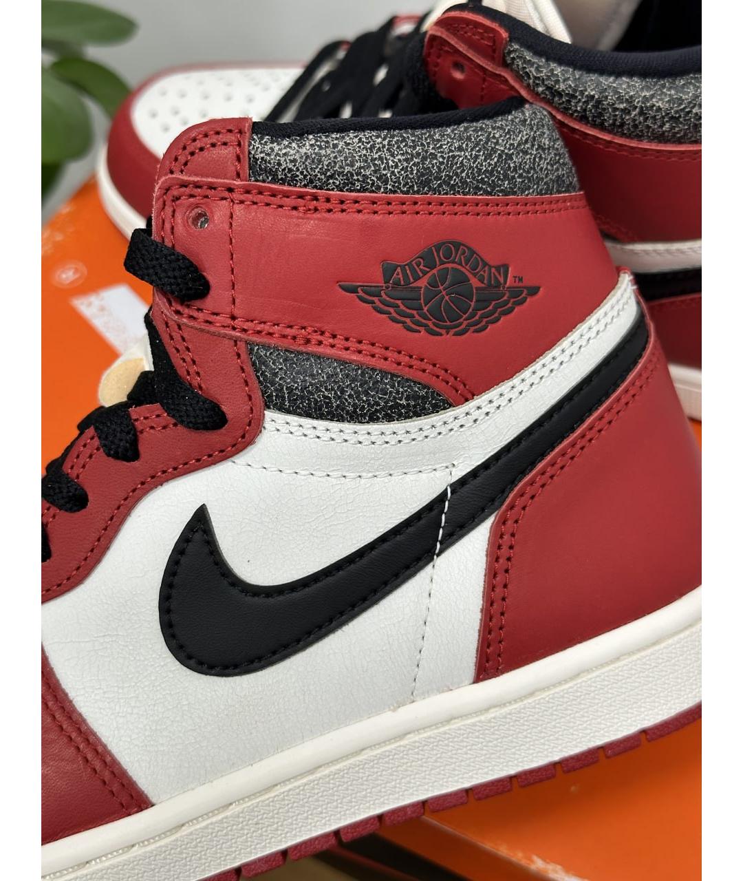 JORDAN Белые кожаные кеды, фото 4