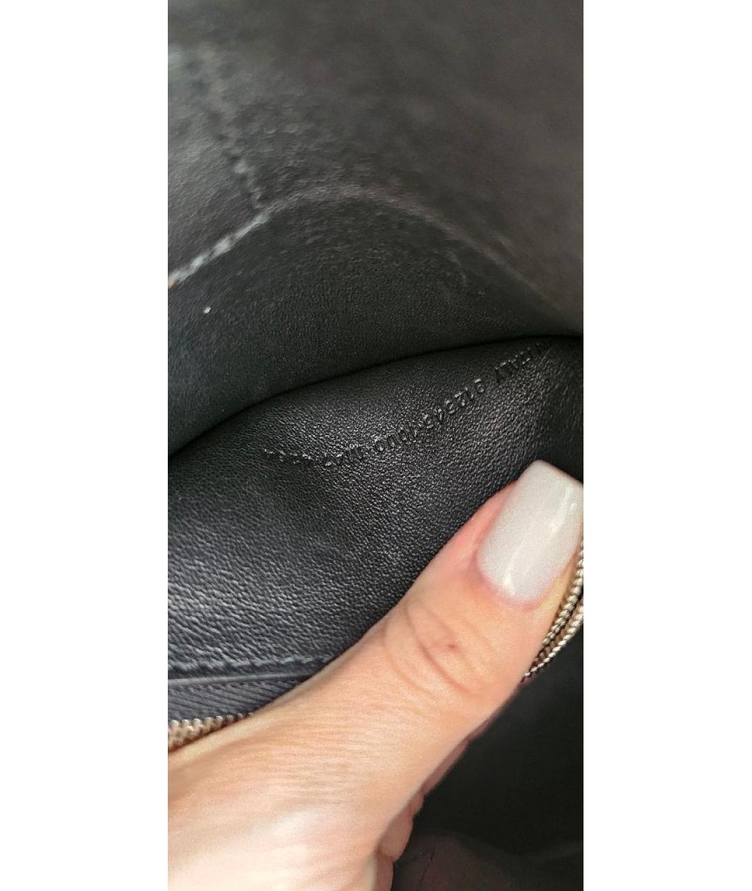 BALENCIAGA Черная кожаная сумка тоут, фото 8