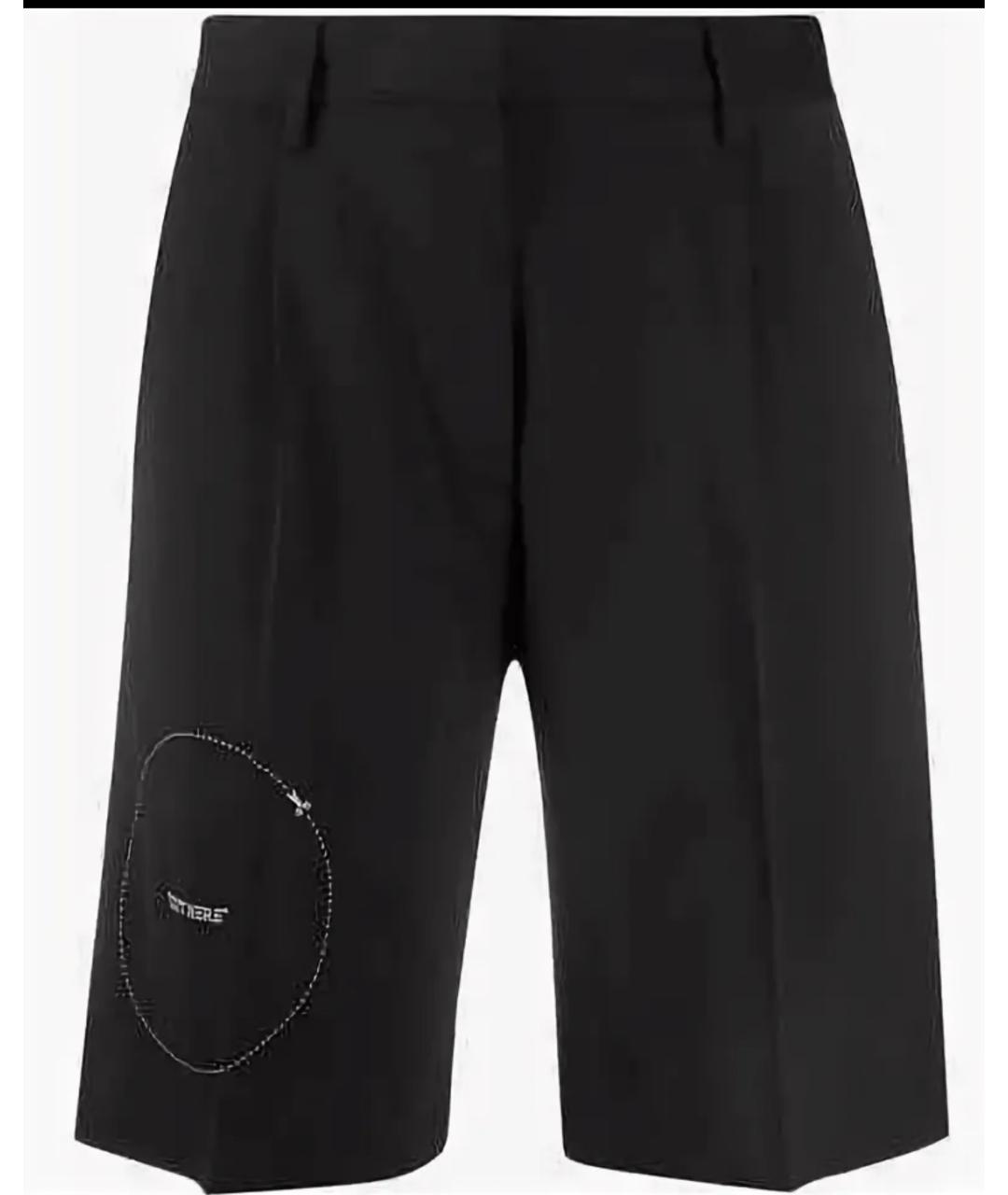 OFF-WHITE Черные вискозные капри, фото 3