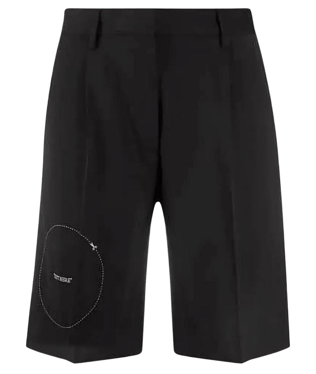 OFF-WHITE Черные вискозные капри, фото 1