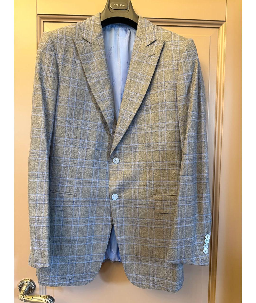 Castello d'Oro Серый шелковый пиджак, фото 5