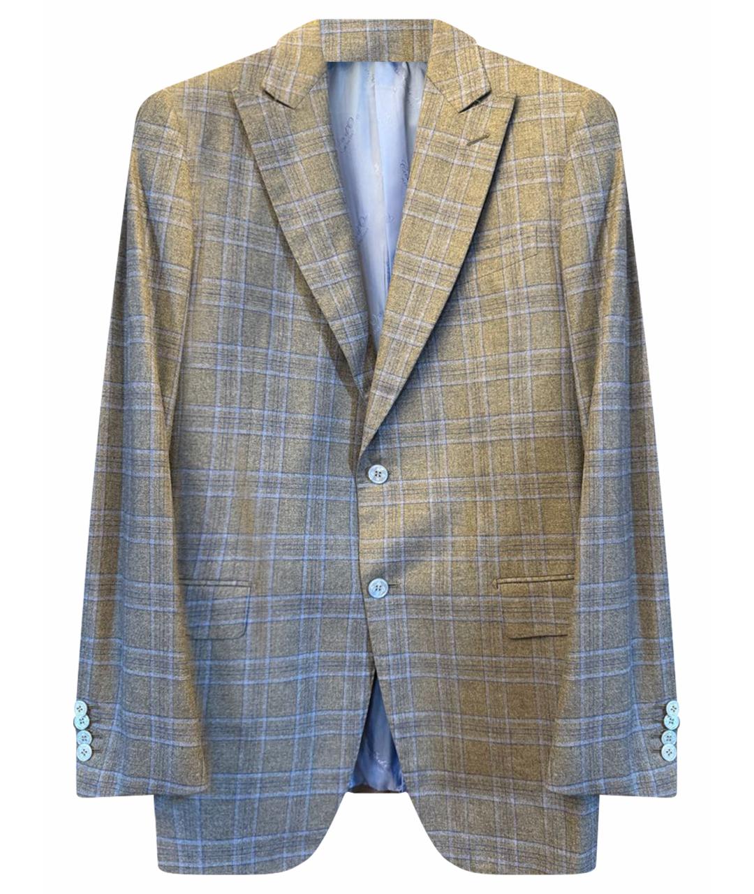 Castello d'Oro Серый шелковый пиджак, фото 1