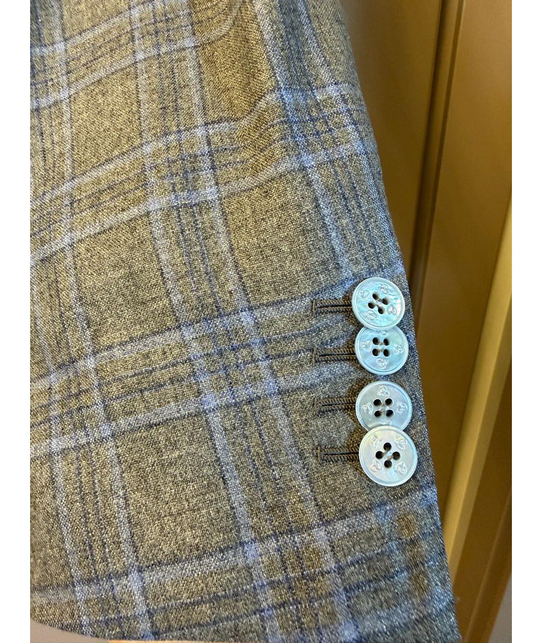 Castello d'Oro Серый шелковый пиджак, фото 3