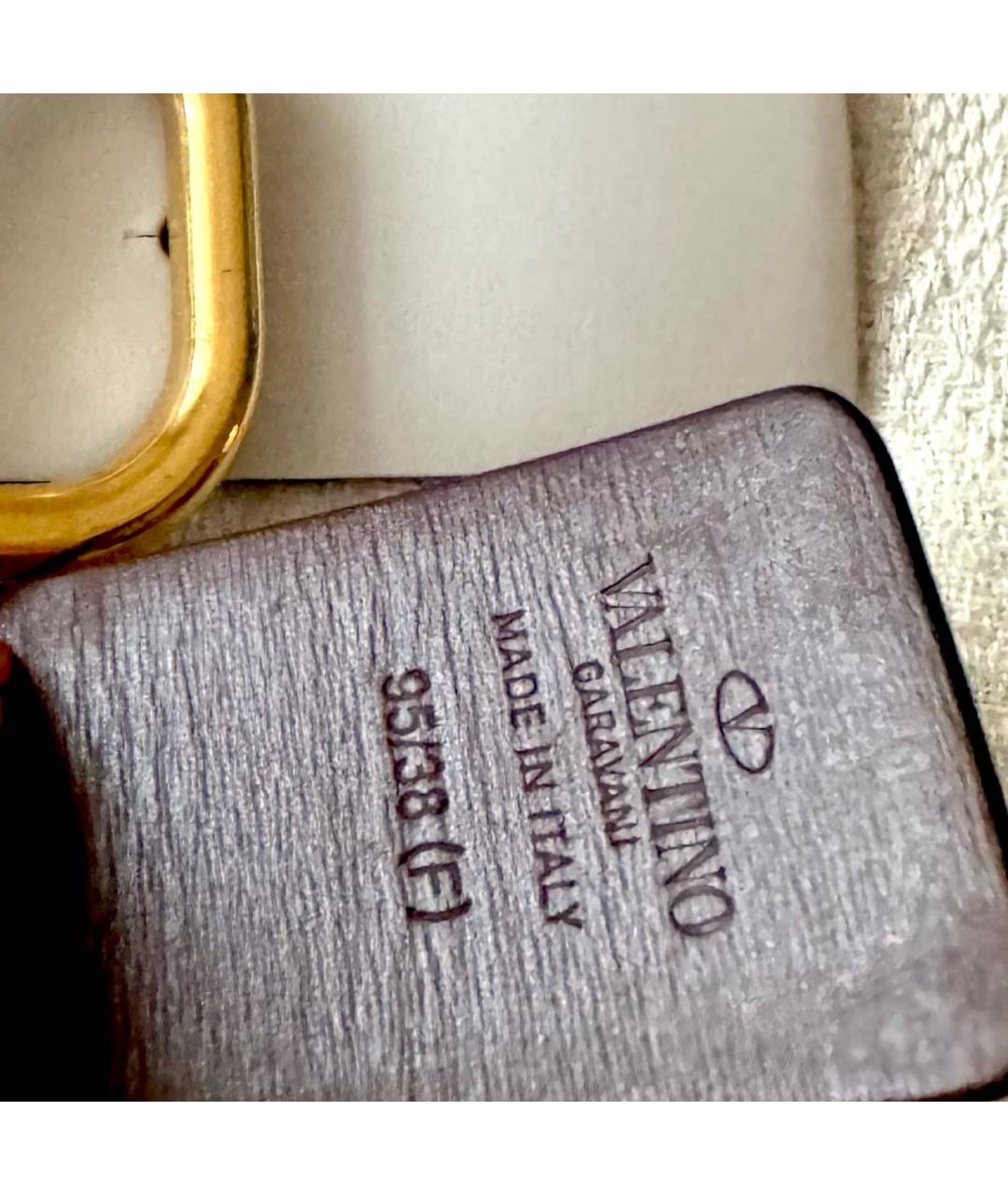 VALENTINO Коричневый кожаный ремень, фото 2