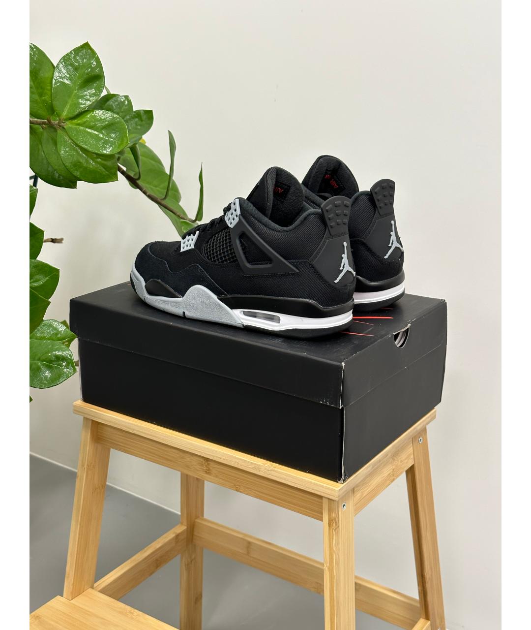 JORDAN Черные высокие кроссовки / кеды, фото 3