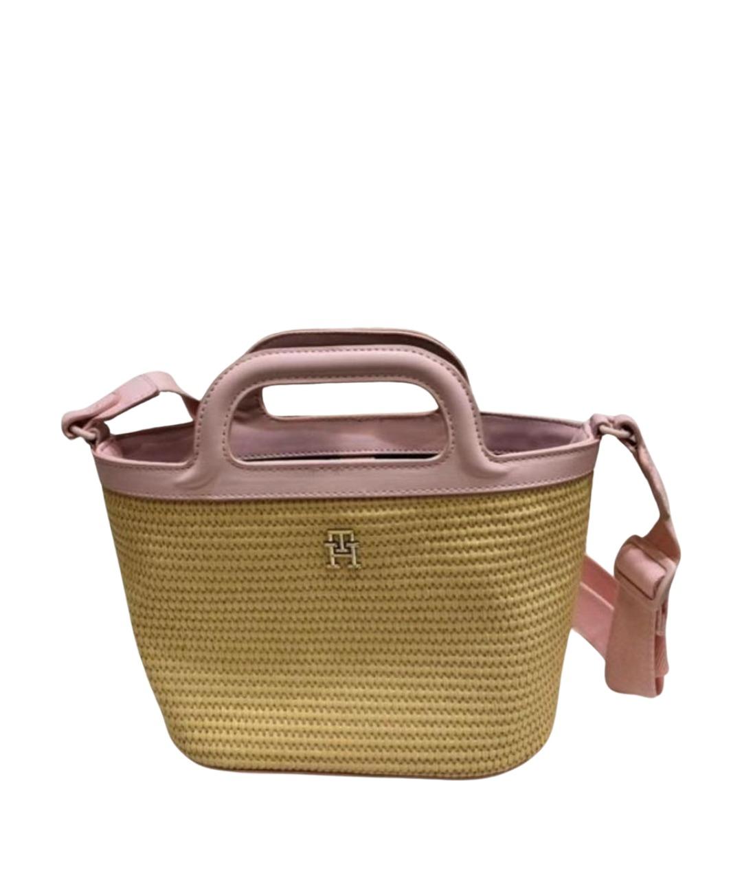 TOMMY HILFIGER Мульти пелетеная пляжная сумка, фото 1