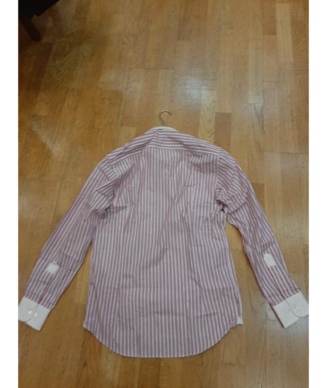 ETRO Розовая хлопковая классическая рубашка, фото 2