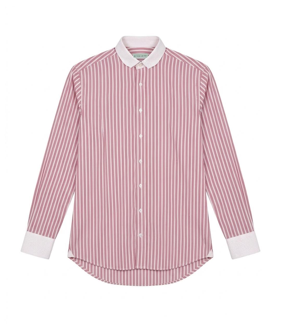 ETRO Розовая хлопковая классическая рубашка, фото 1