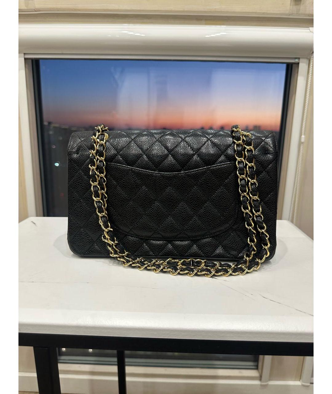 CHANEL Черная кожаная сумка через плечо, фото 2