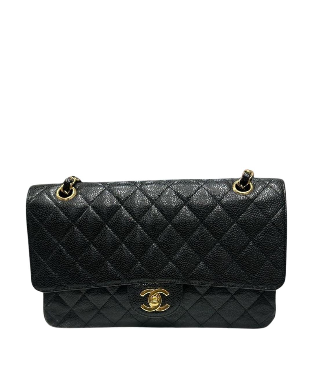 CHANEL Черная кожаная сумка через плечо, фото 1