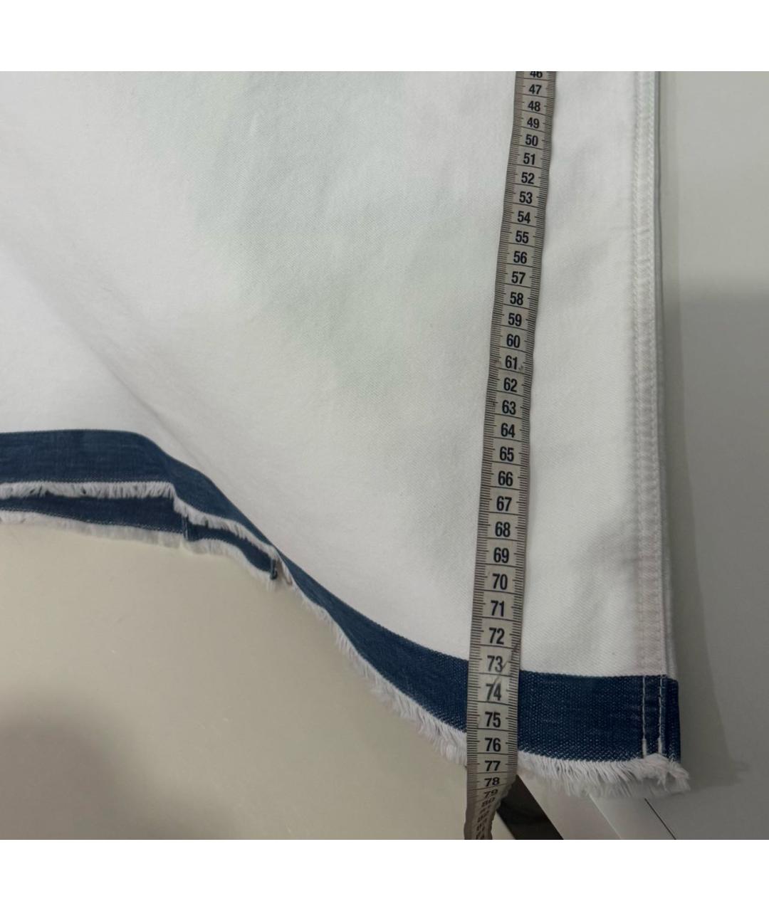 PRADA Белая хлопковая юбка миди, фото 8