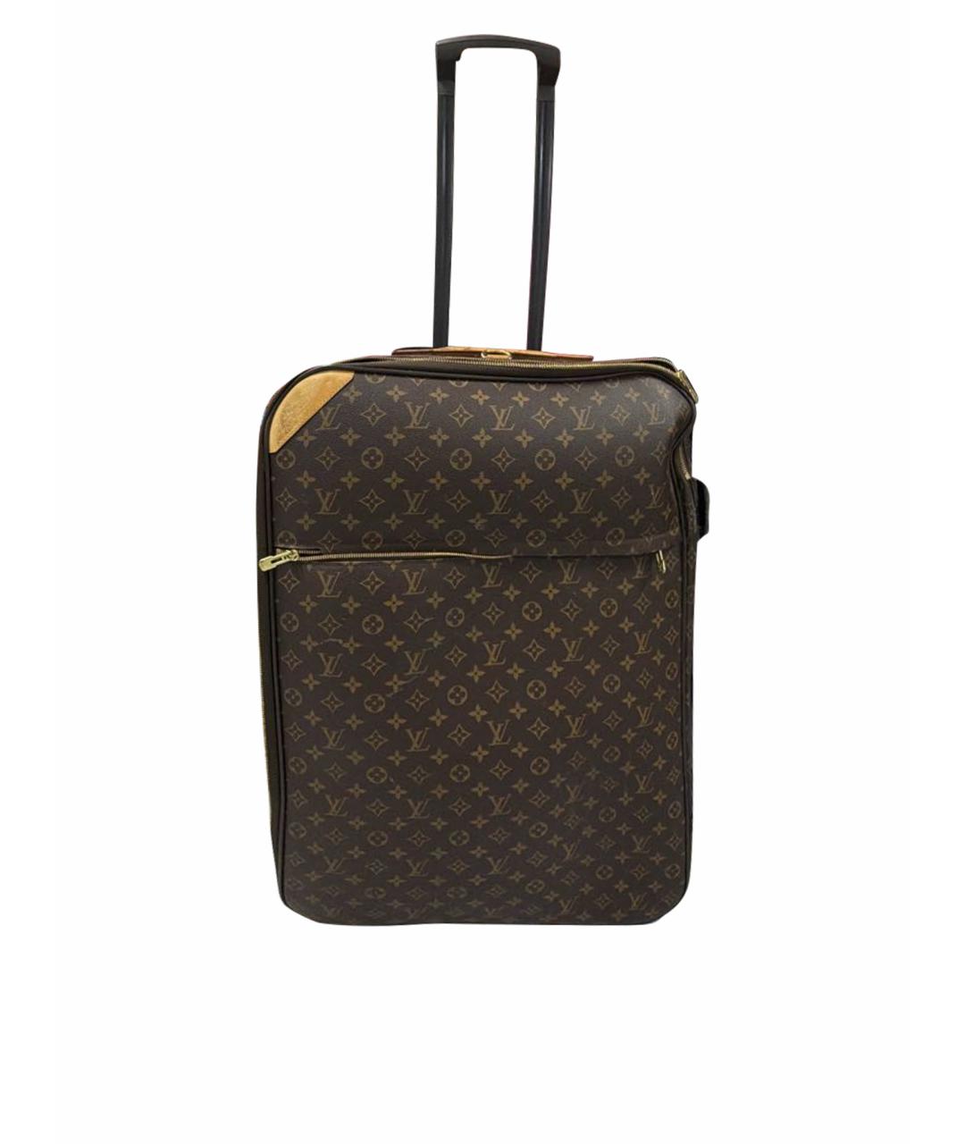 LOUIS VUITTON Коричневый чемодан, фото 1