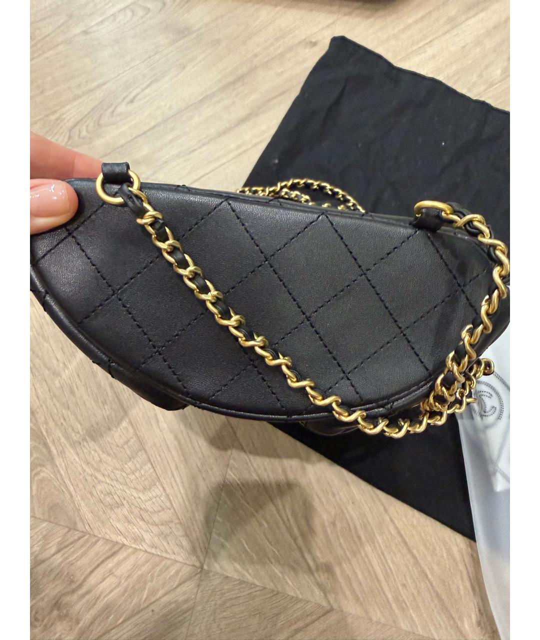 CHANEL Черный кожаный рюкзак, фото 8