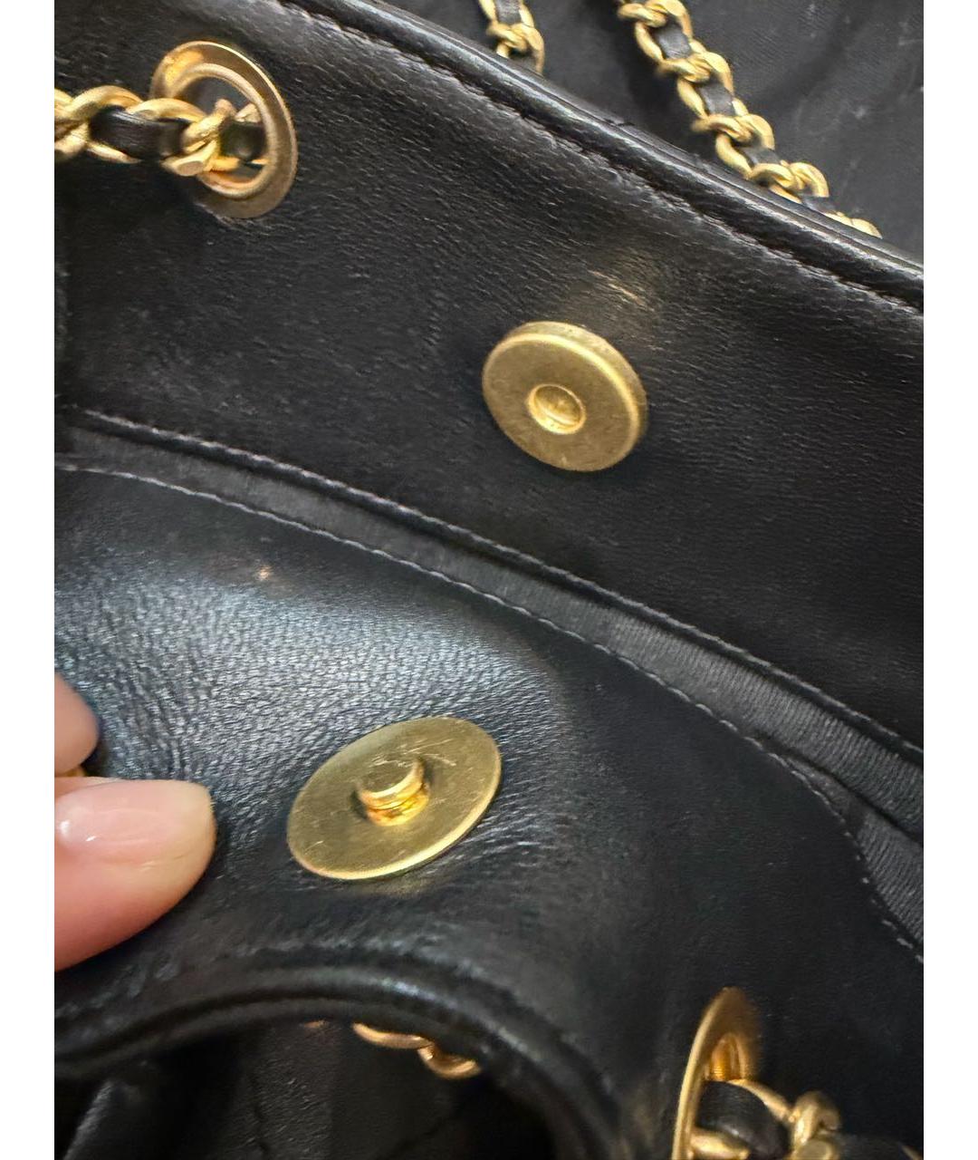CHANEL Черный кожаный рюкзак, фото 5