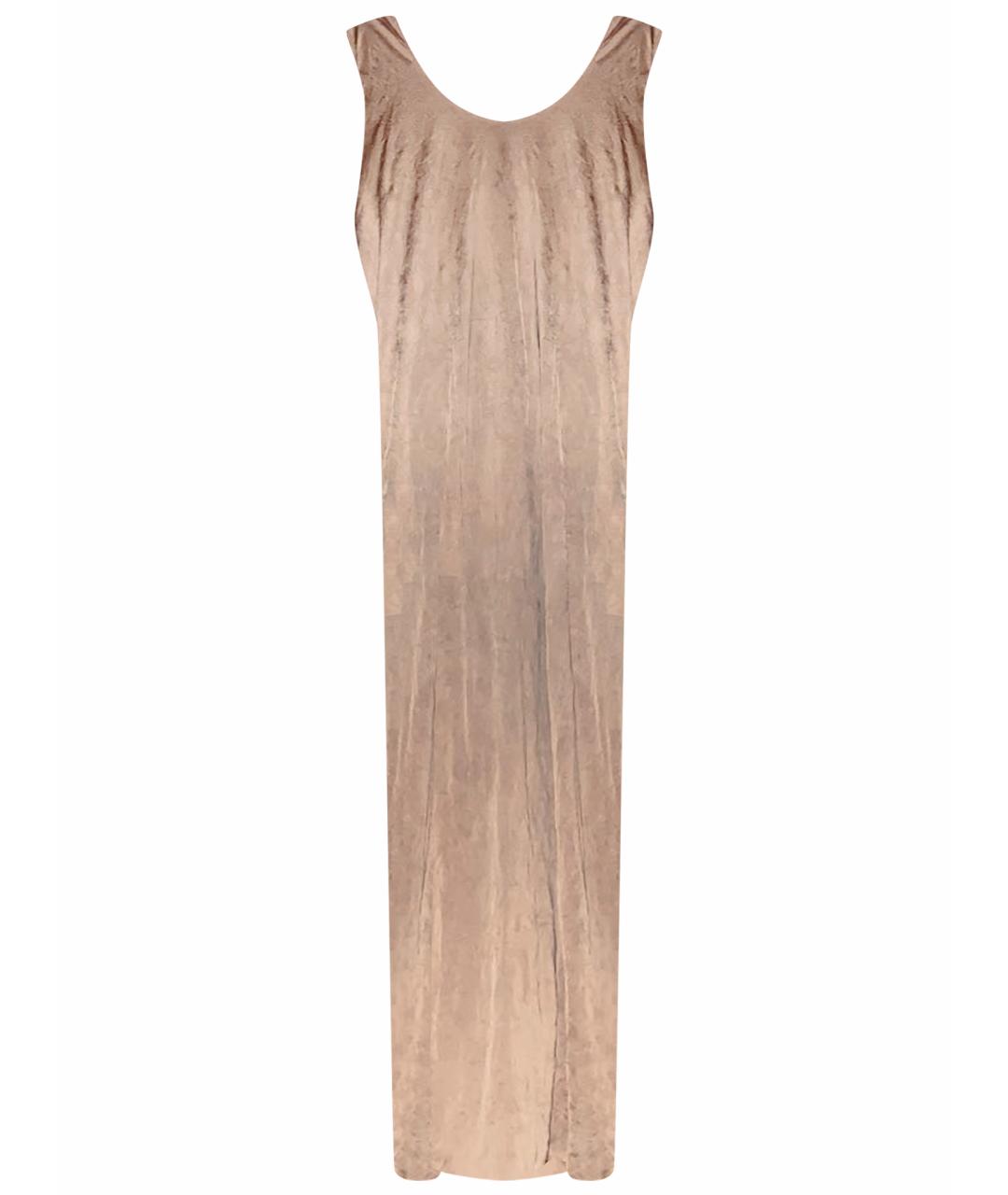 ACNE STUDIOS Бежевое полиэстеровое вечернее платье, фото 1