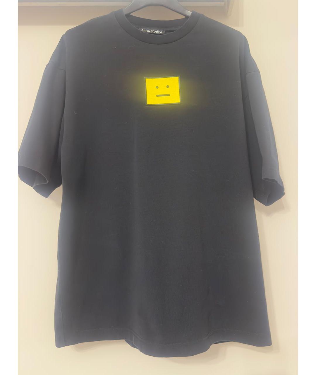 ACNE STUDIOS Черная хлопковая футболка, фото 6