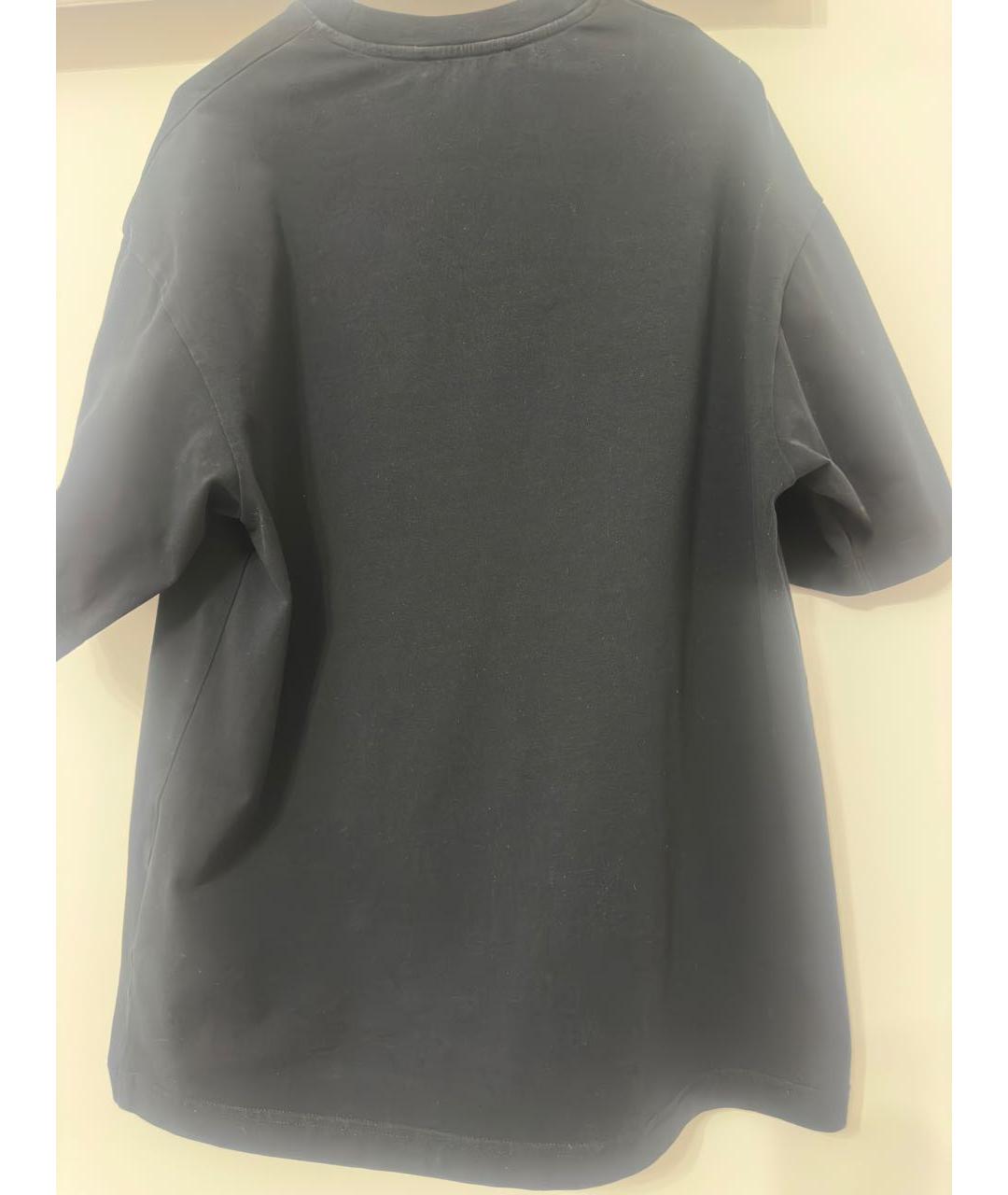 ACNE STUDIOS Черная хлопковая футболка, фото 2