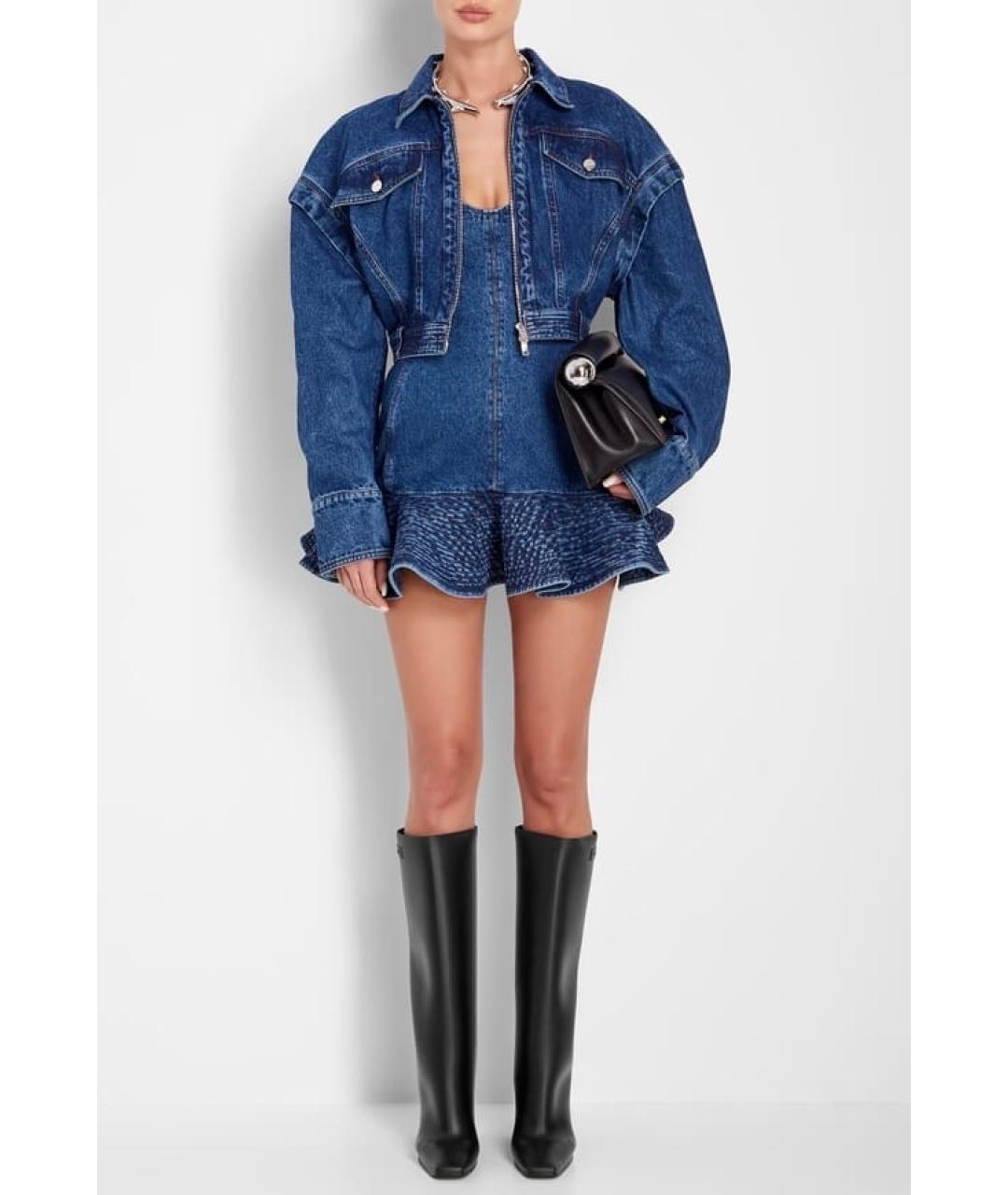 DAVID KOMA Синяя хлопковая куртка, фото 2